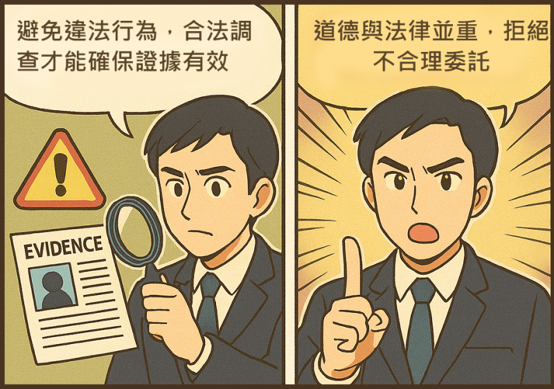 避免違法行為,合法調查才能確保證據有效 避免違法行為,合法調查才能確保證據有效